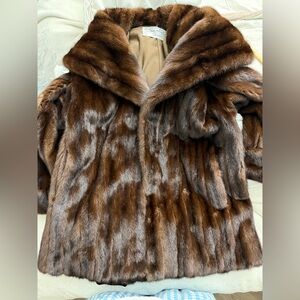Oscar de la Renta Brown Mink coat